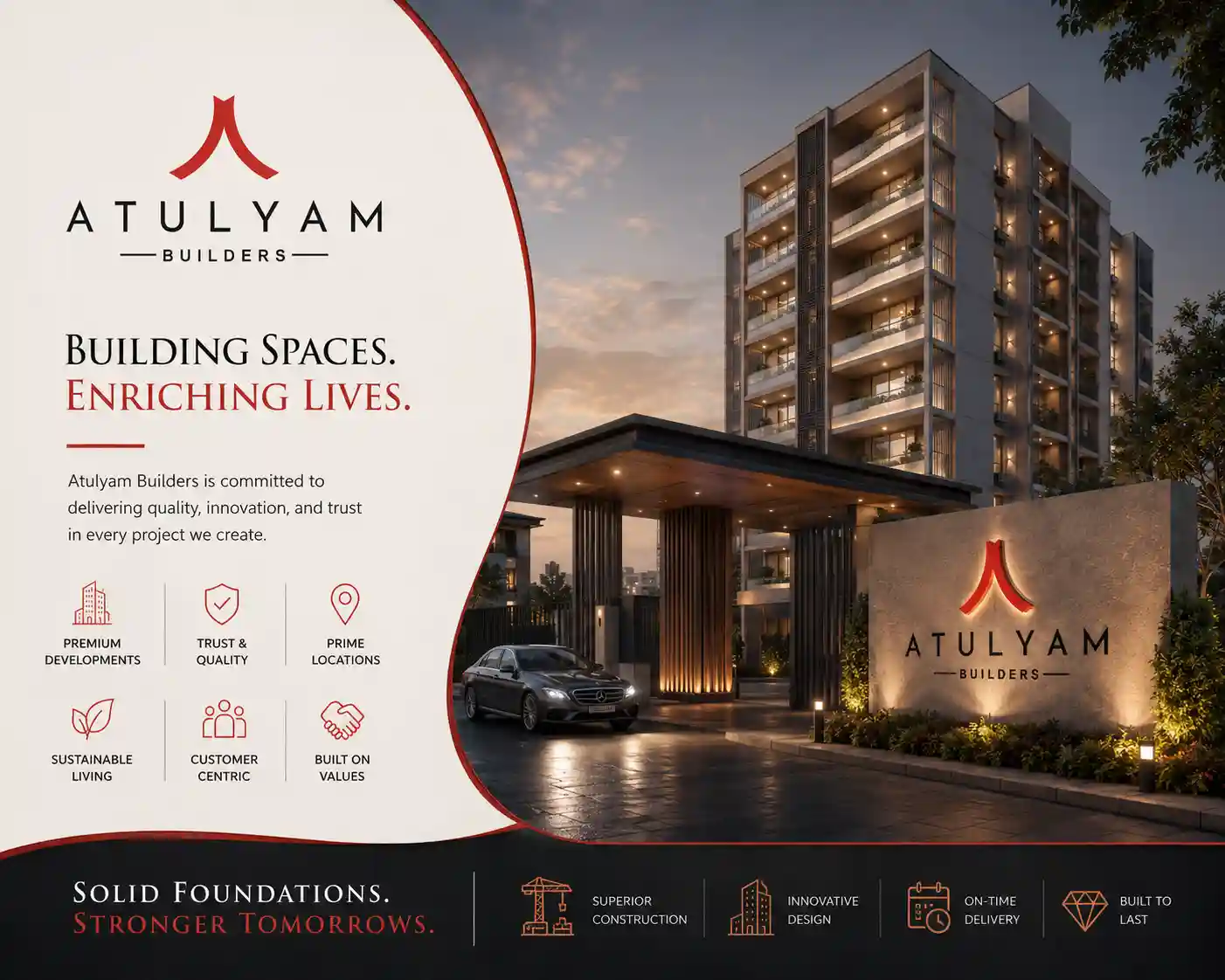 Atulyam Developers Official Logo for Kollur Hyderabad Projects