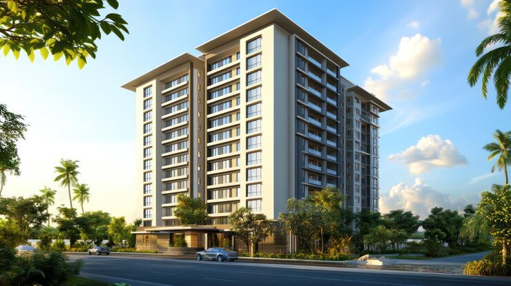 Praneeth Group Apartments Kollur, Hyderabad, artist impression