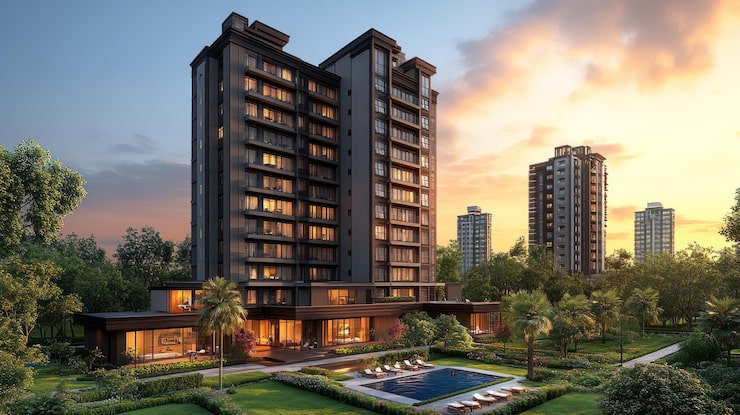 Manju Mythri Opus Blues 2,3 and 4 BHK apartments and villas in Kollur