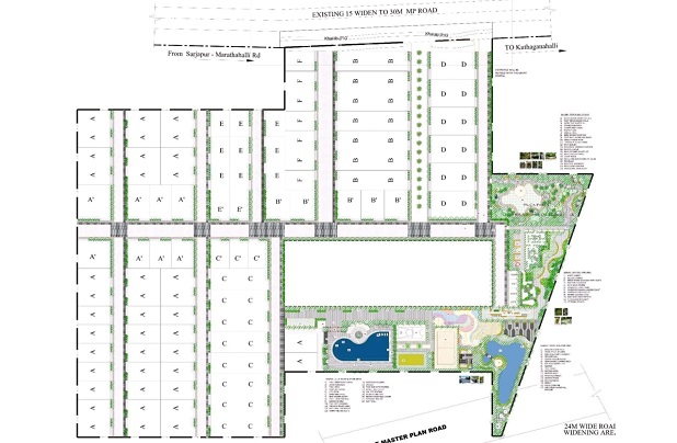 Prestige Tellapur Hyderabad Master Plan